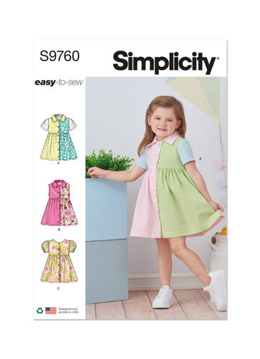 Simplicity Toddlers Dresses S9760