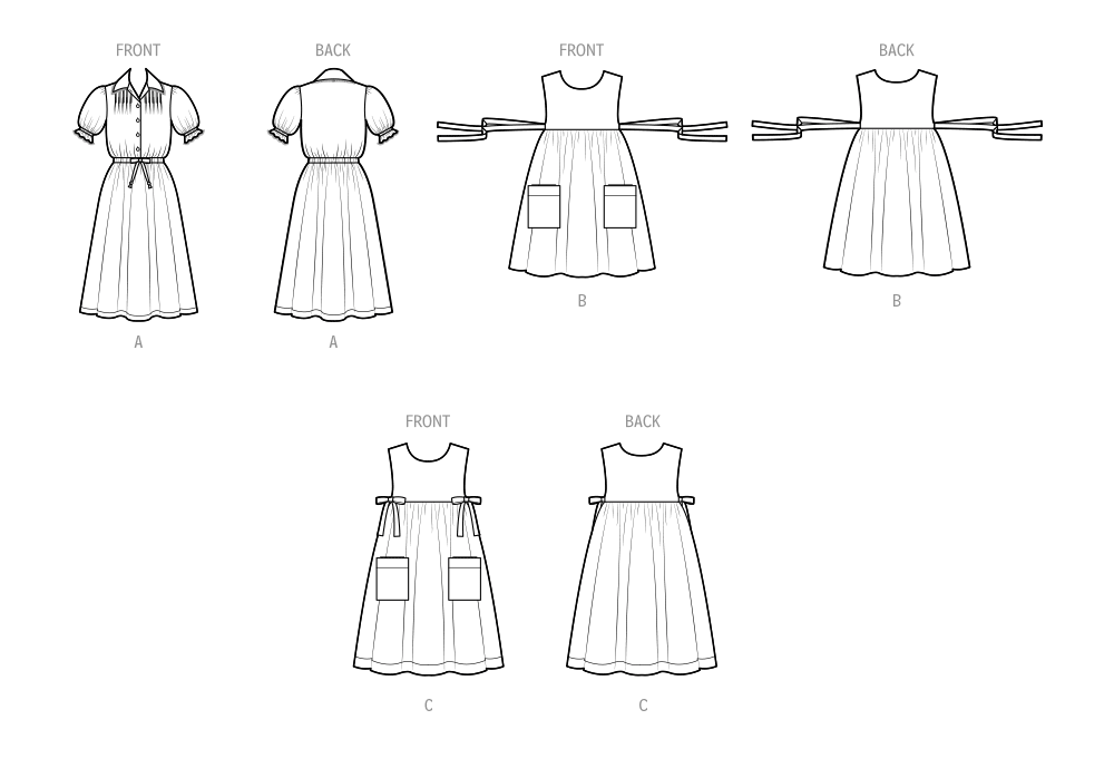 Simplicity Dress & Pinafore Apron S9835