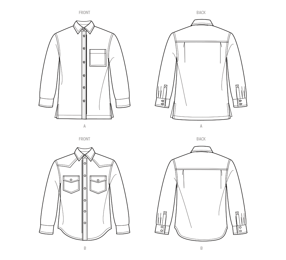 Simplicity Unisex Shirts S9859