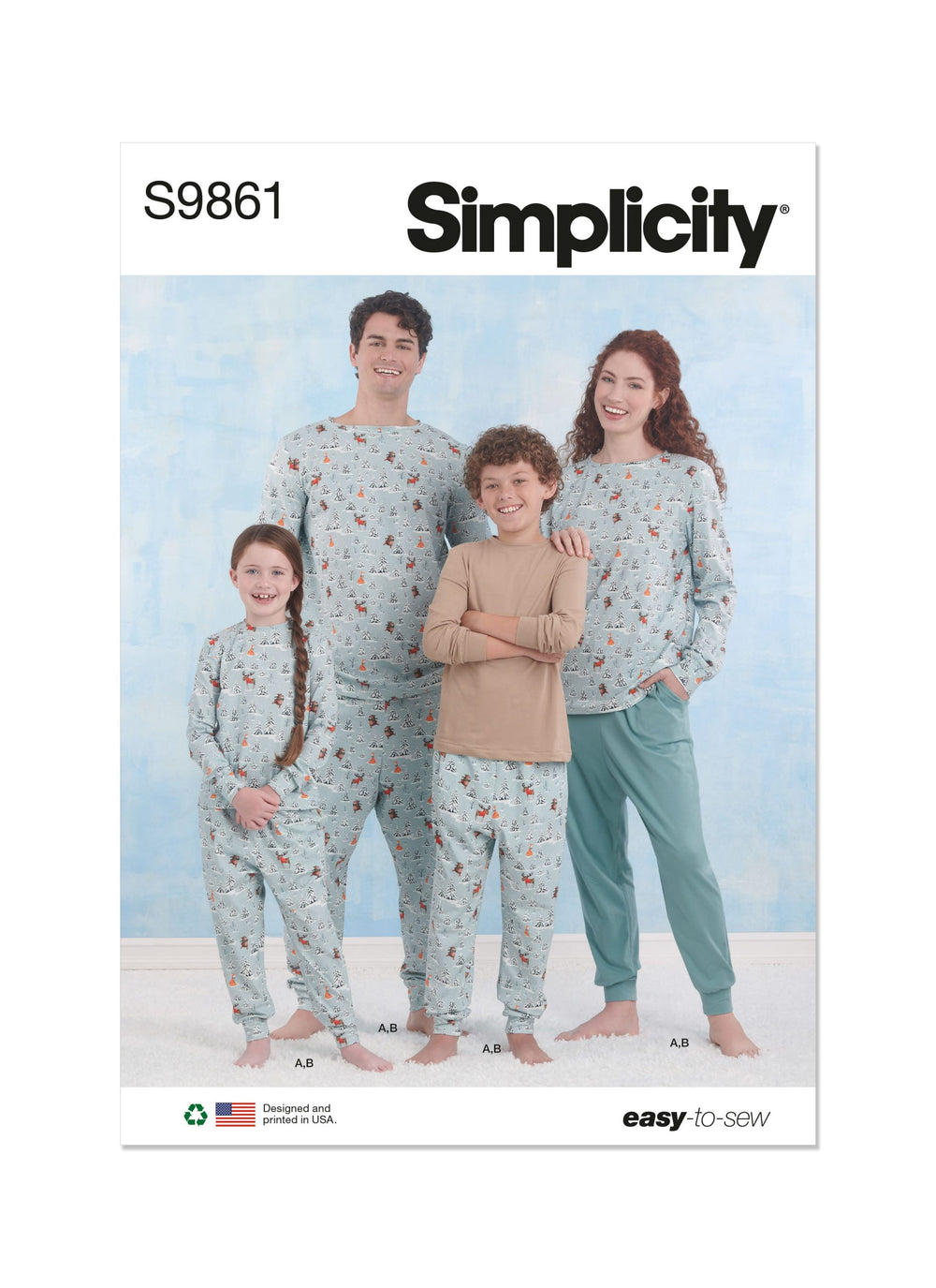 Simplicity Child/Teen/Adults Sleepwear S9861