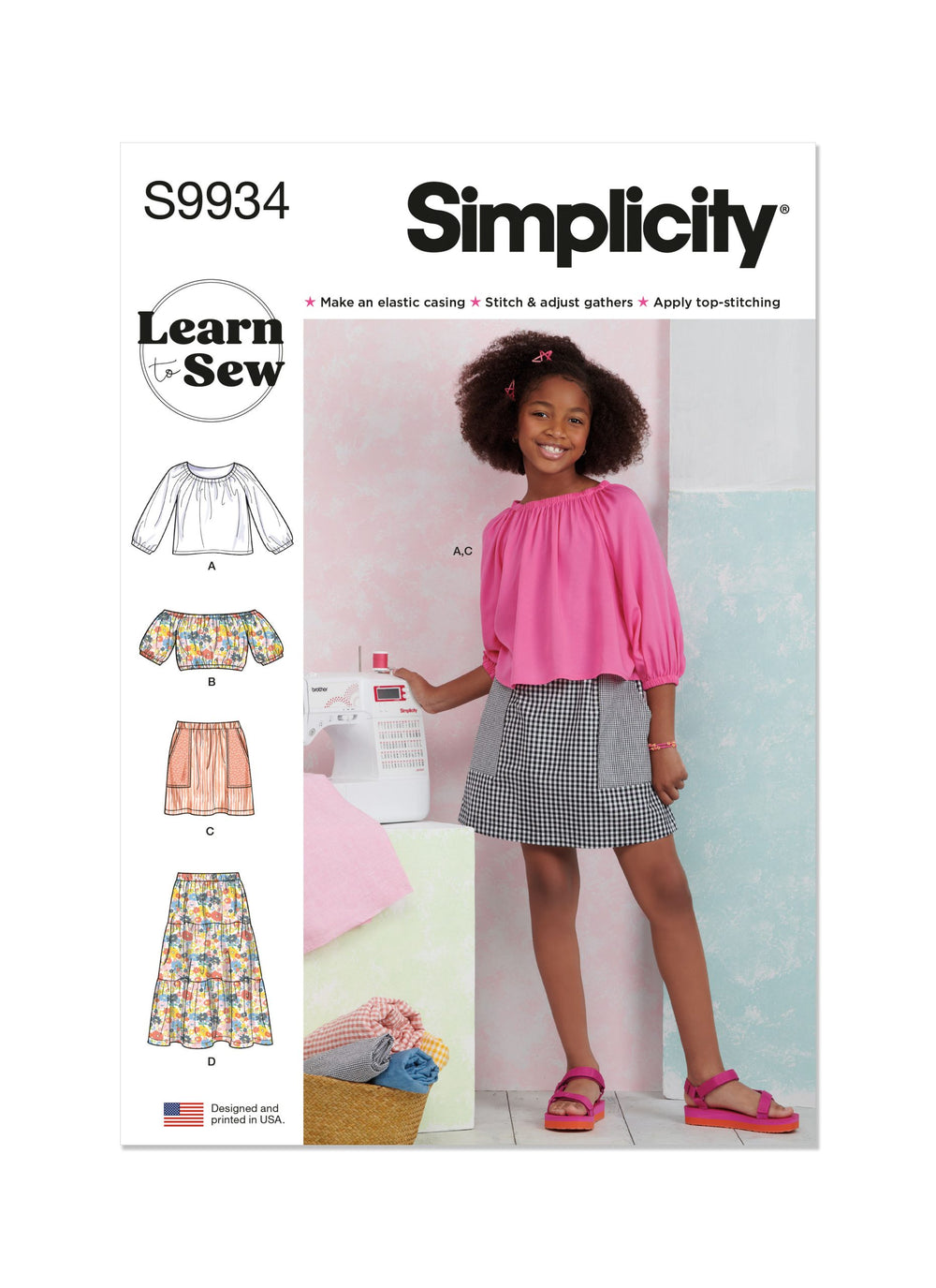 Simplicity Child/Teen Tops & Skirts S9934
