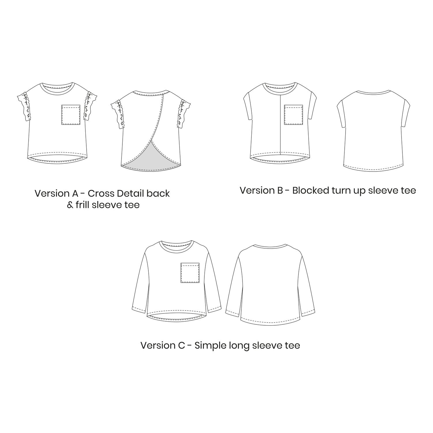 Pattern Paper Scissors Sydney Tee