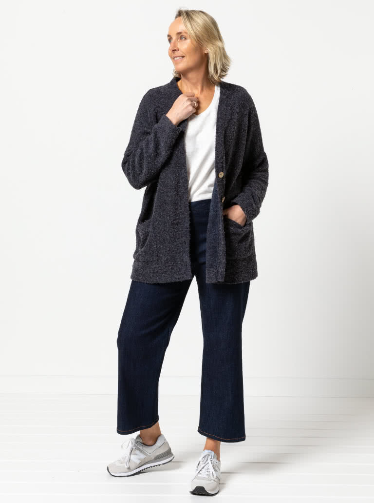 Style Arc Sabel Boyfriend Knit Cardi