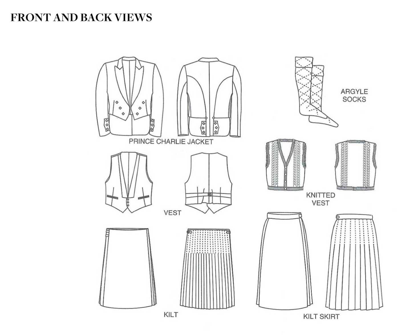 Folkwear 152 Scottish Kilts and Men's Jacket
