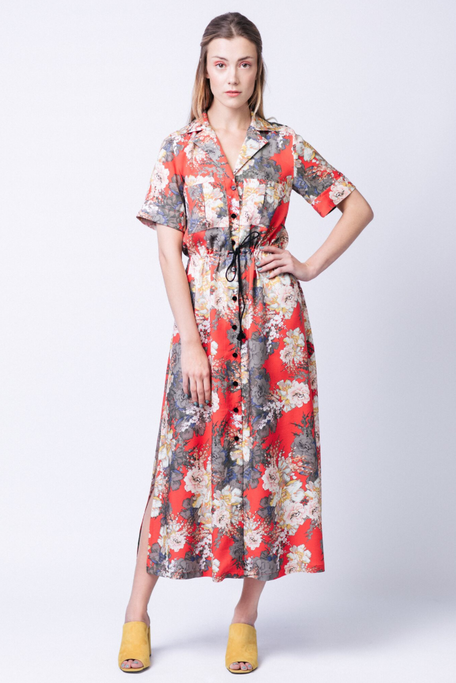 Named Reeta Shirt Dress – The Fold Line