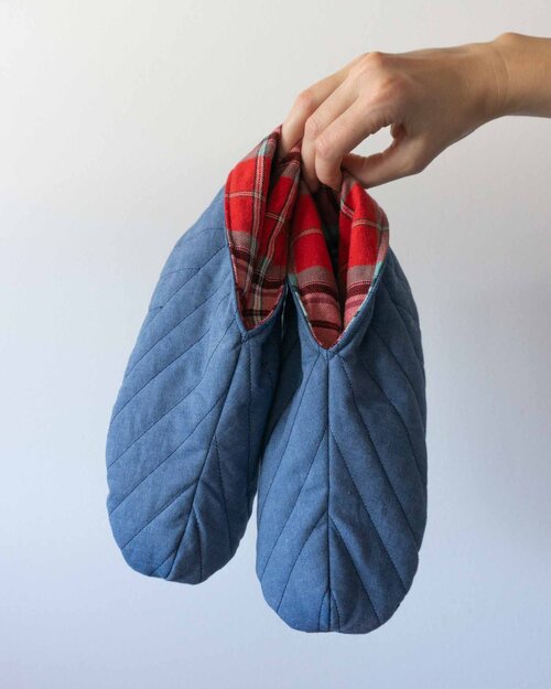 Sew DIY Unisex Quilted Slippers