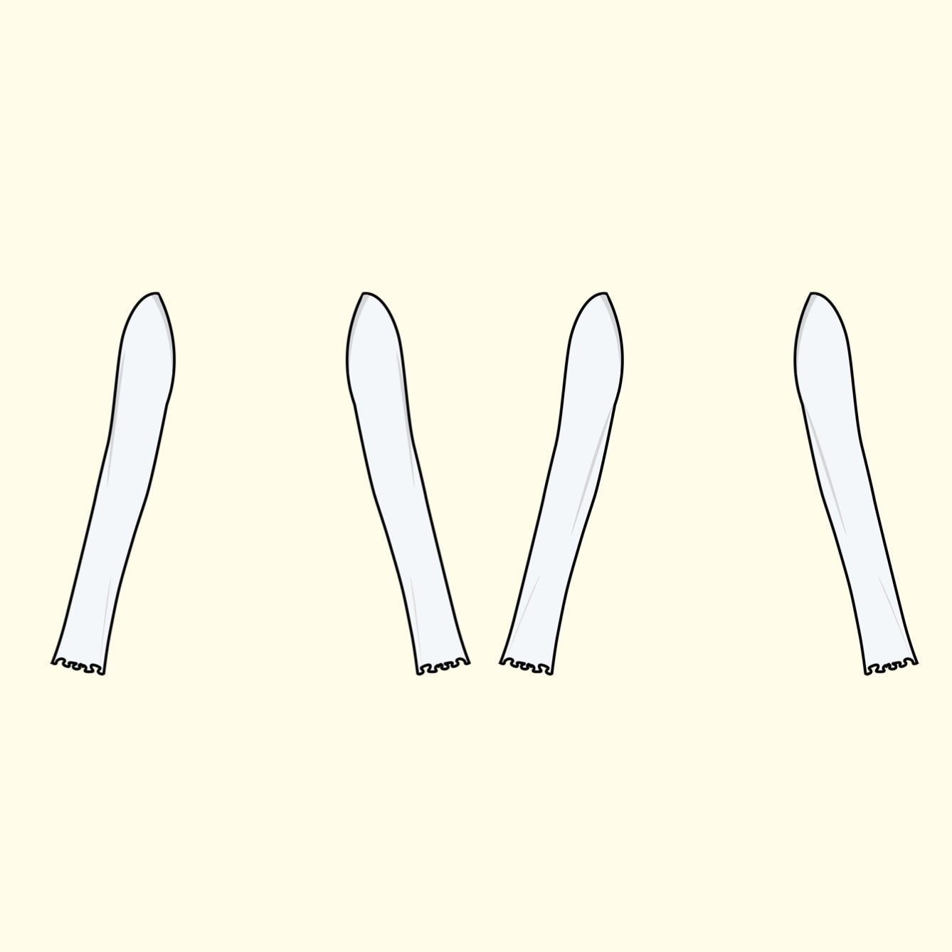 Puff and Pencil Wavy Hem Dress & Slim Sleeve