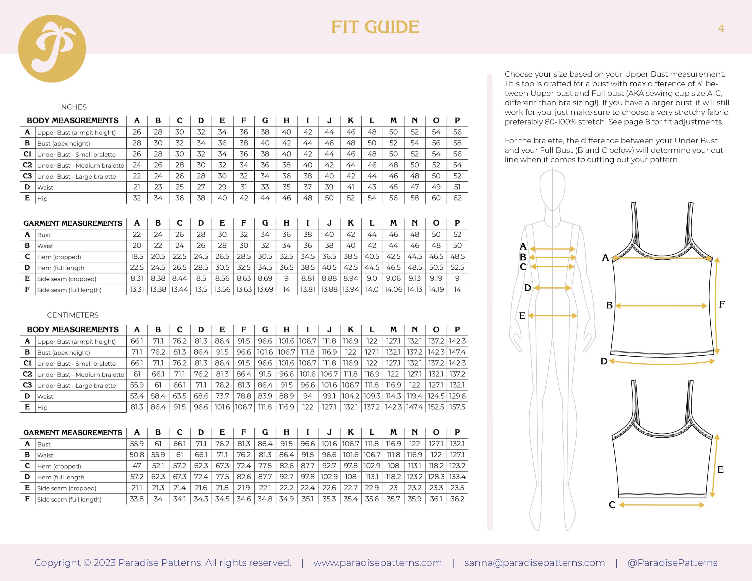 Paradise Patterns Sommar Camisole