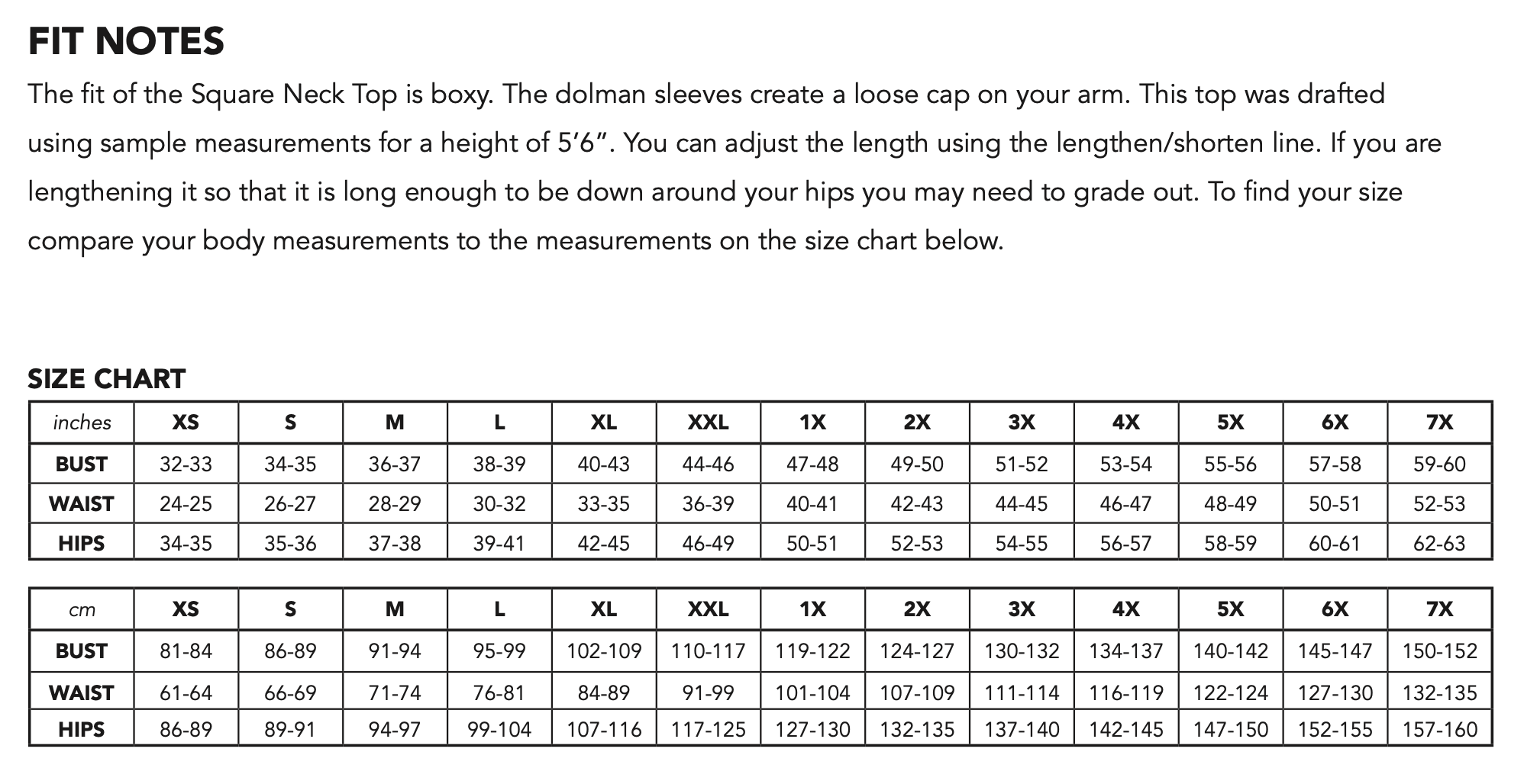 Friday Pattern Company Square Neck Top
