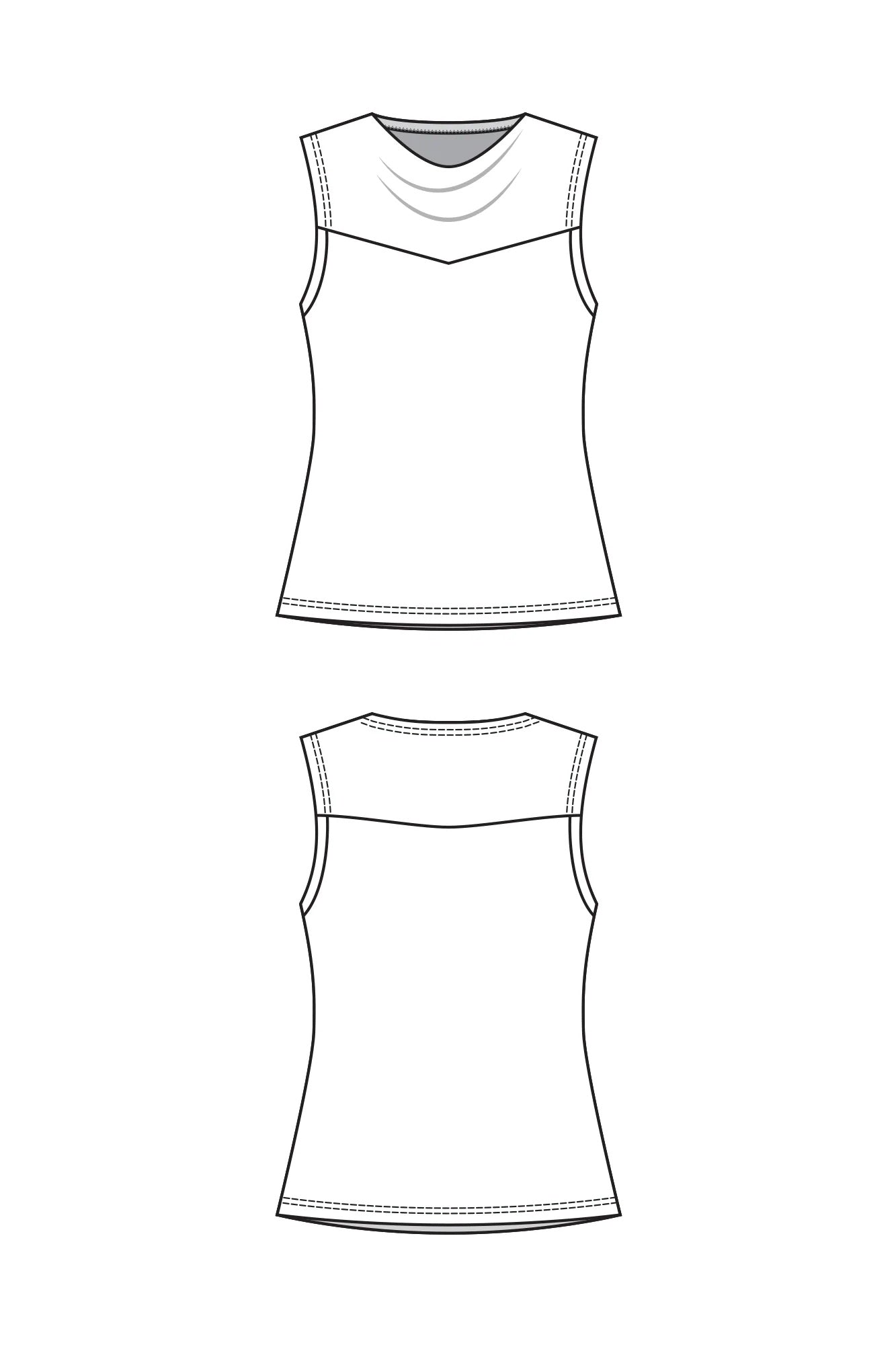 Forget-me-not Patterns Sylvie Top