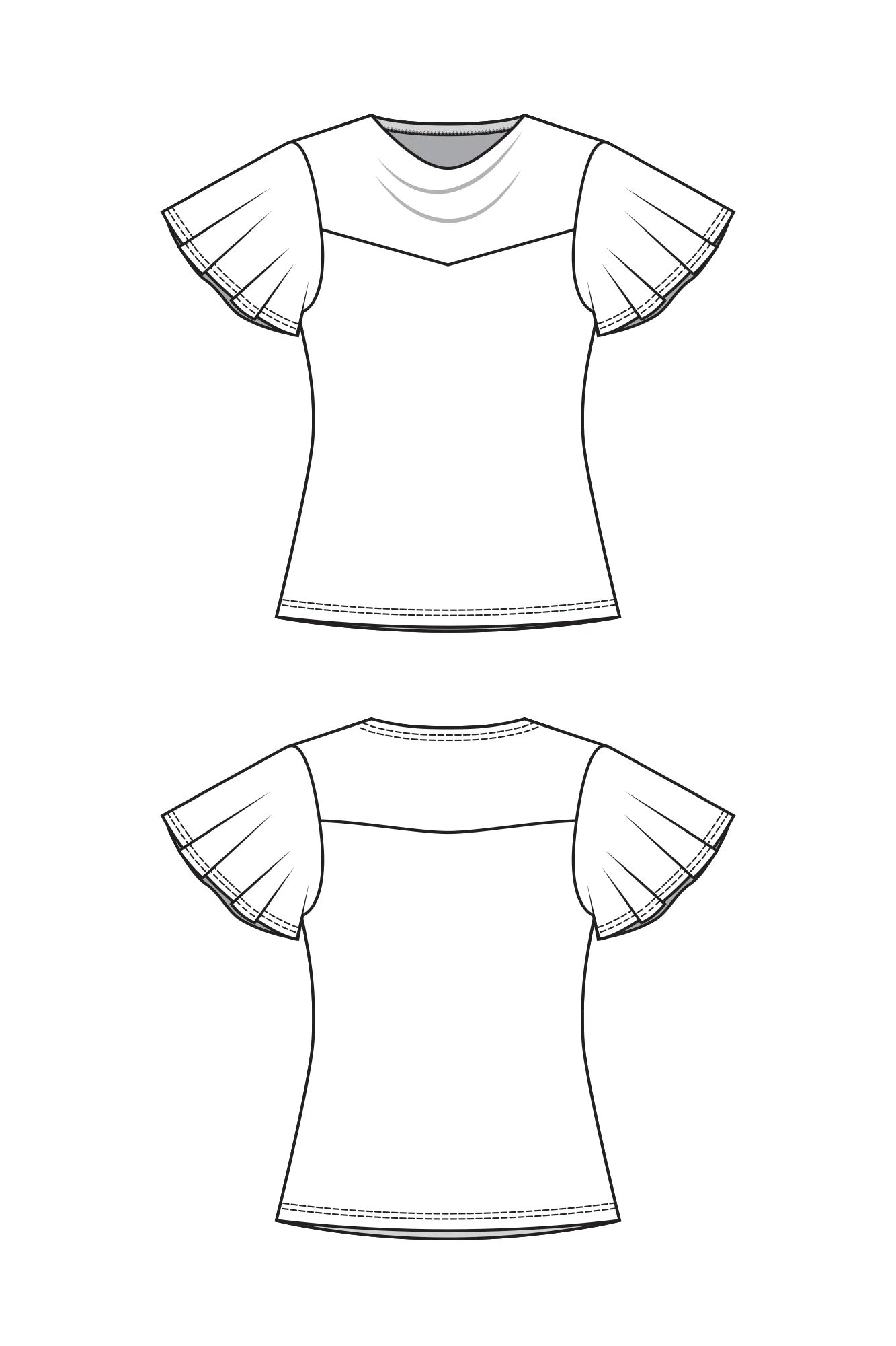 Forget-me-not Patterns Sylvie Top