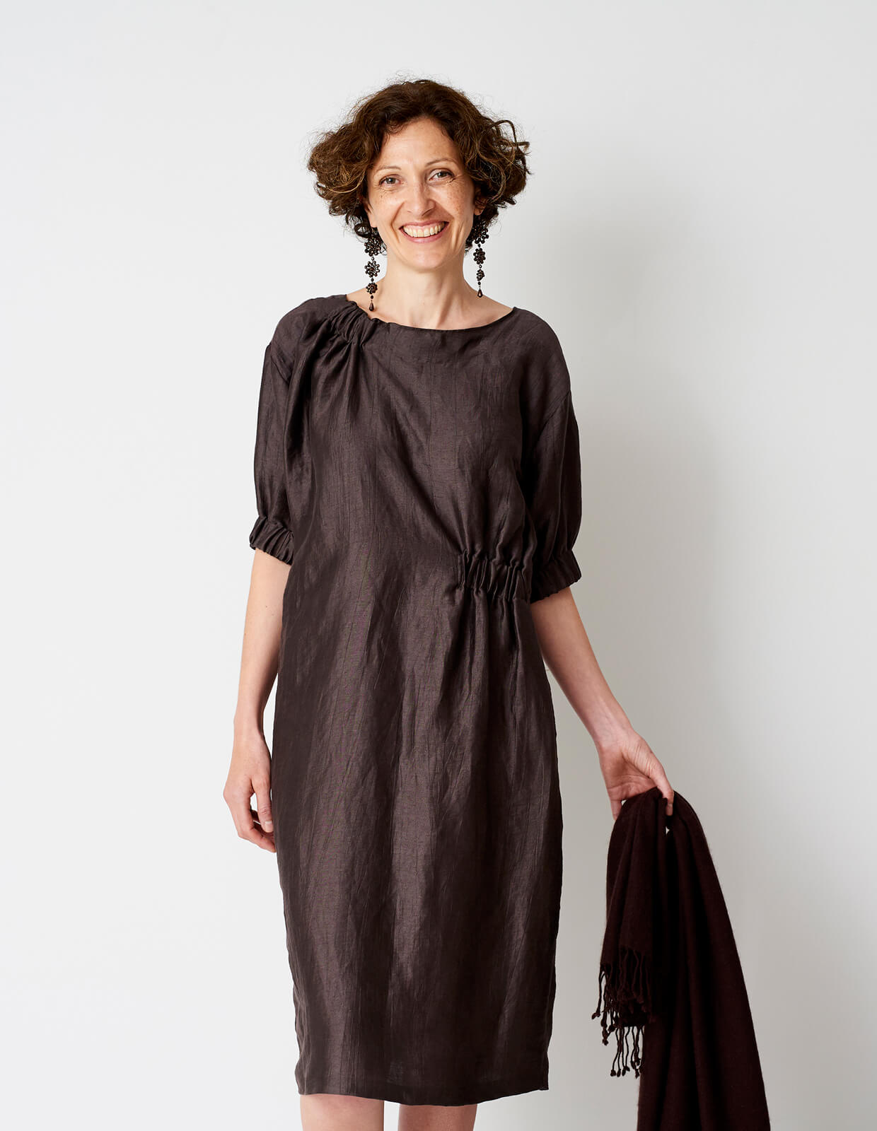 The Maker's Atelier Asymmetric Gather Dress