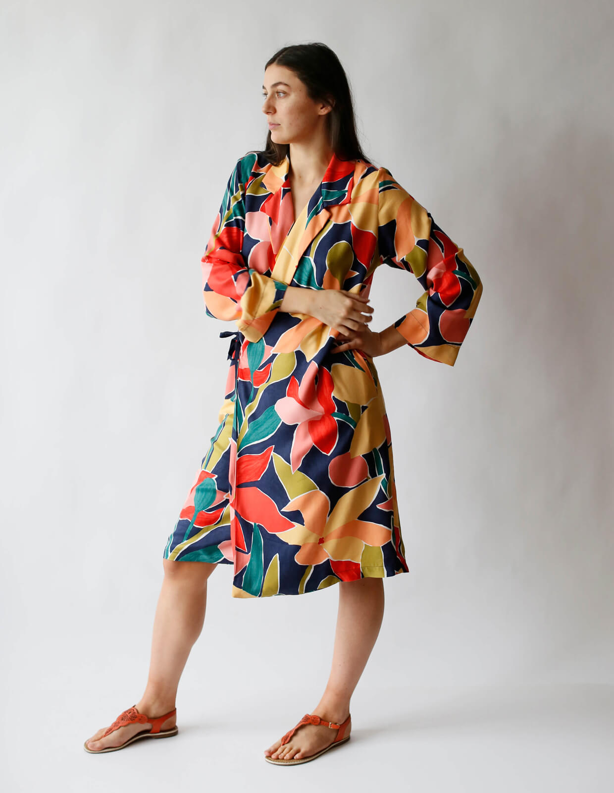 The Maker's Atelier Woven Wrap Dress