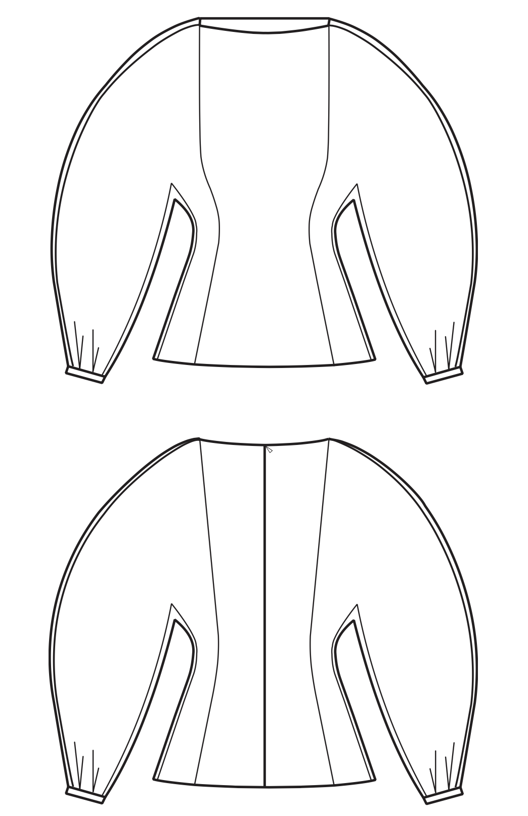 Trend Patterns TPC1 Oversized Sleeve Top