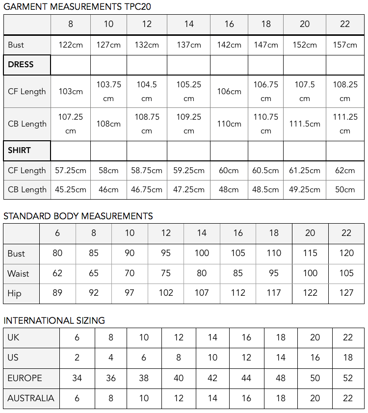 Trend Patterns TPC20 Shirt and Shirt Dress