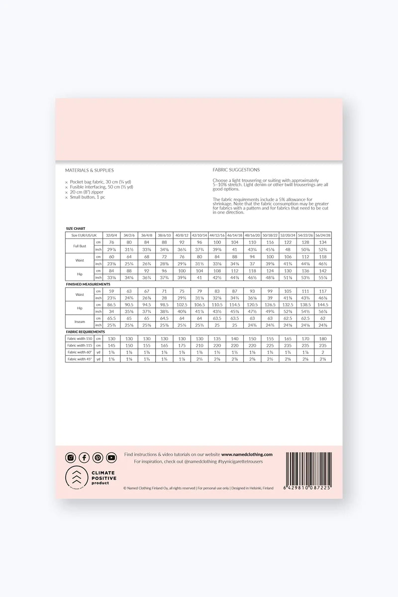 Named Tyyni Cigarette Trousers