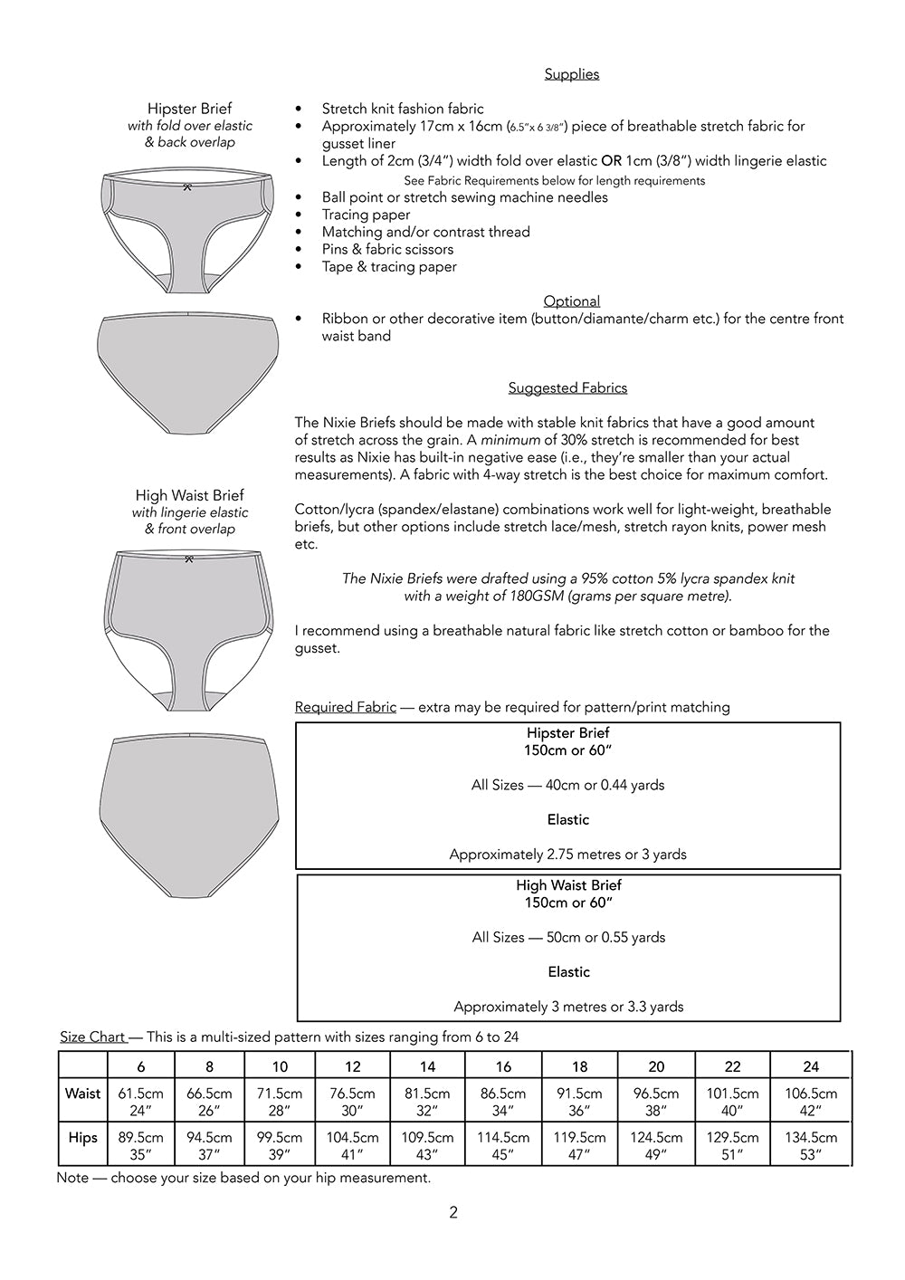 Jennifer Lauren Handmade Nixie Briefs