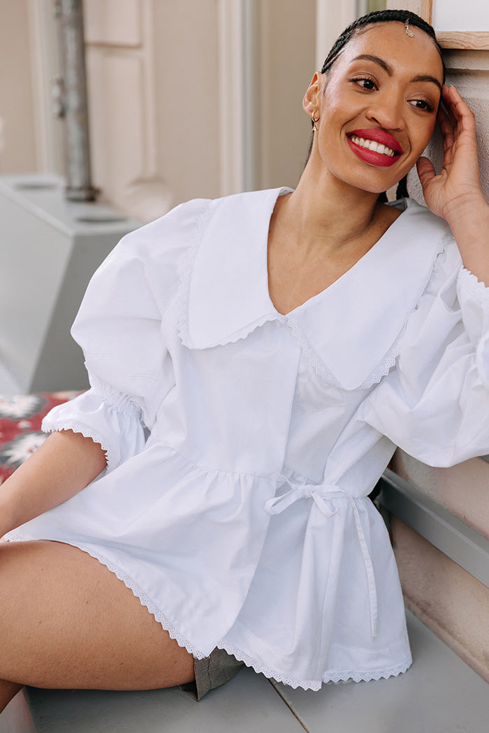 JULIANA MARTEJEVS Daphne Wrap Blouse