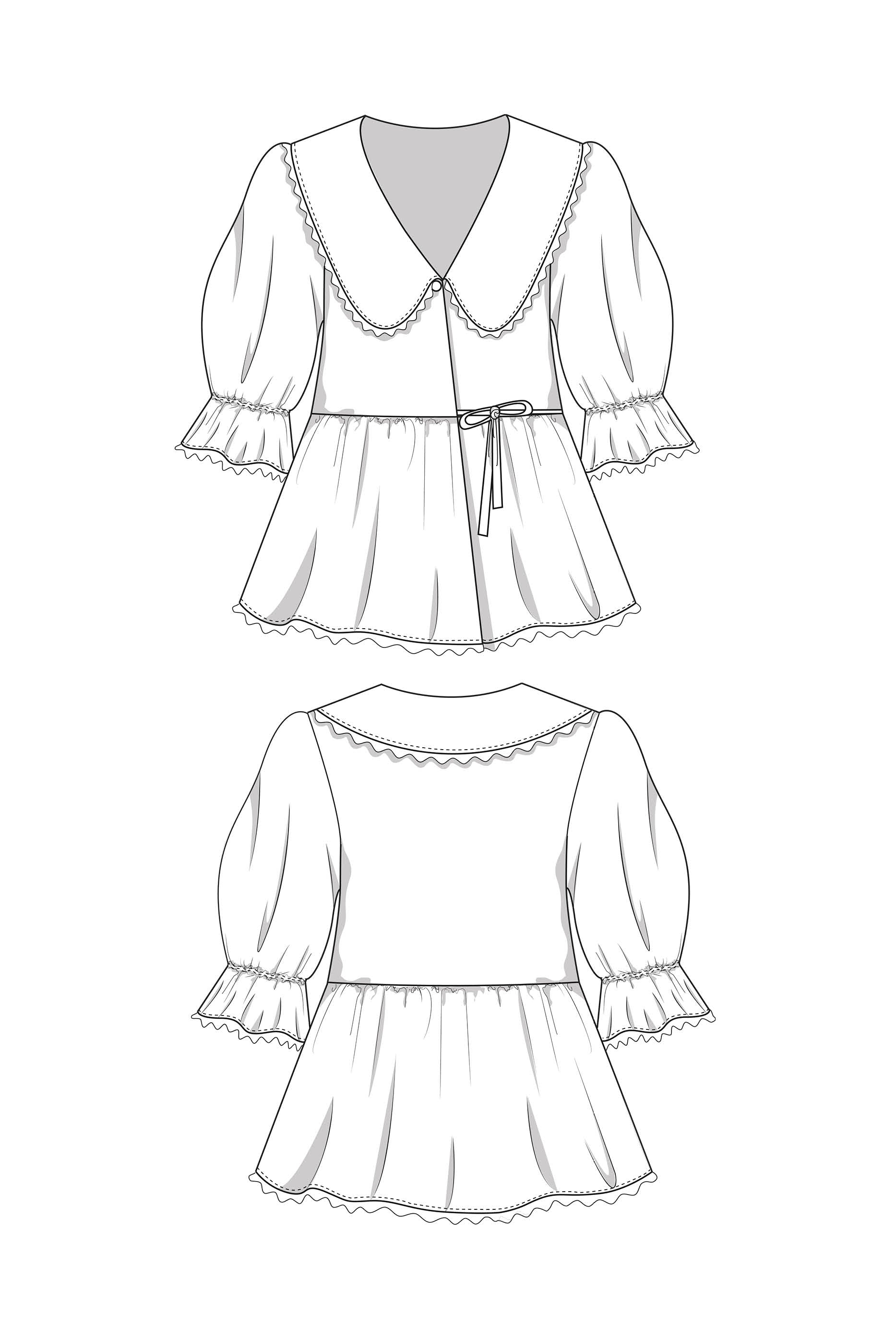 JULIANA MARTEJEVS Daphne Wrap Blouse