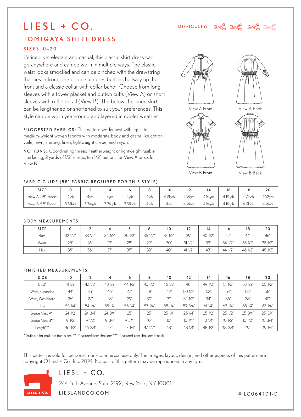 Liesl + Co Tomigaya Shirt Dress