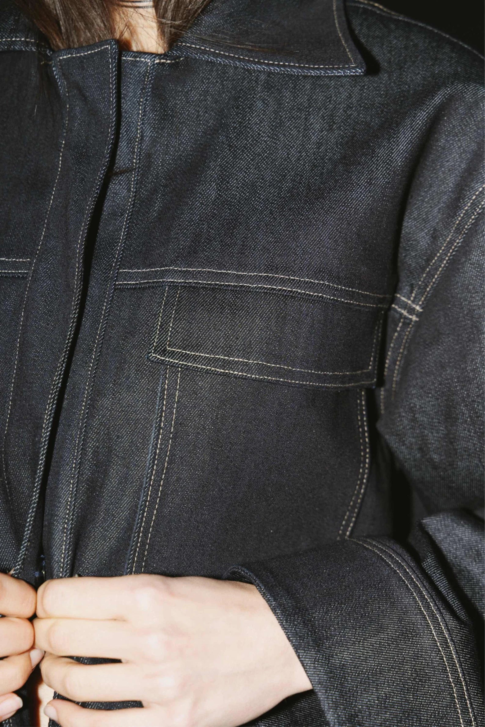 Puff and Pencil Topstitch Vest & Box Sleeve