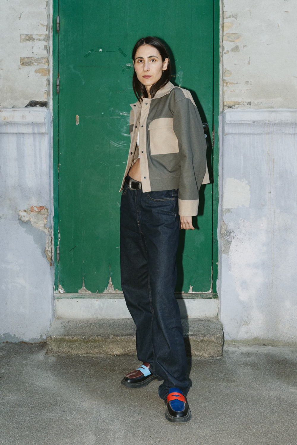 Puff and Pencil Topstitch Vest & Box Sleeve