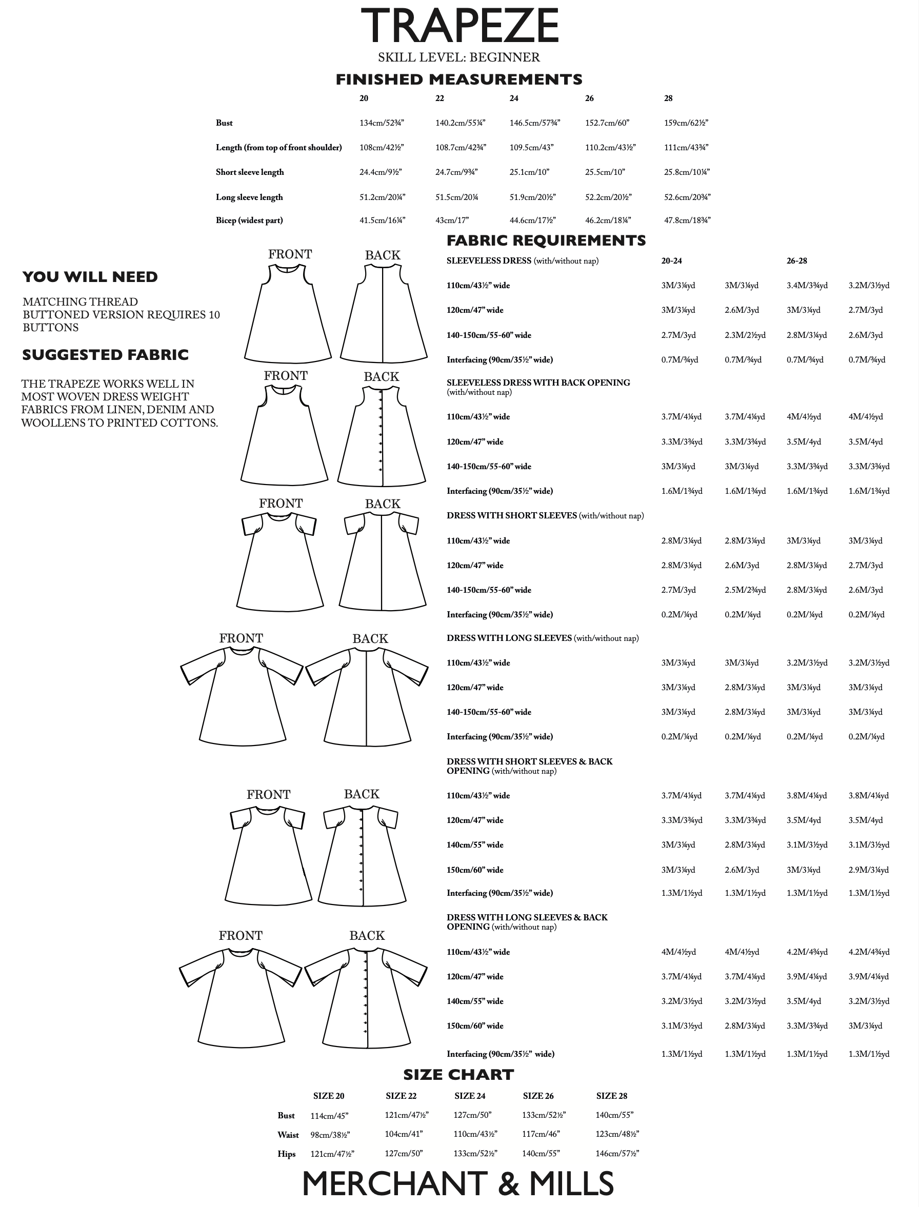 Merchant & Mills Trapeze Dress