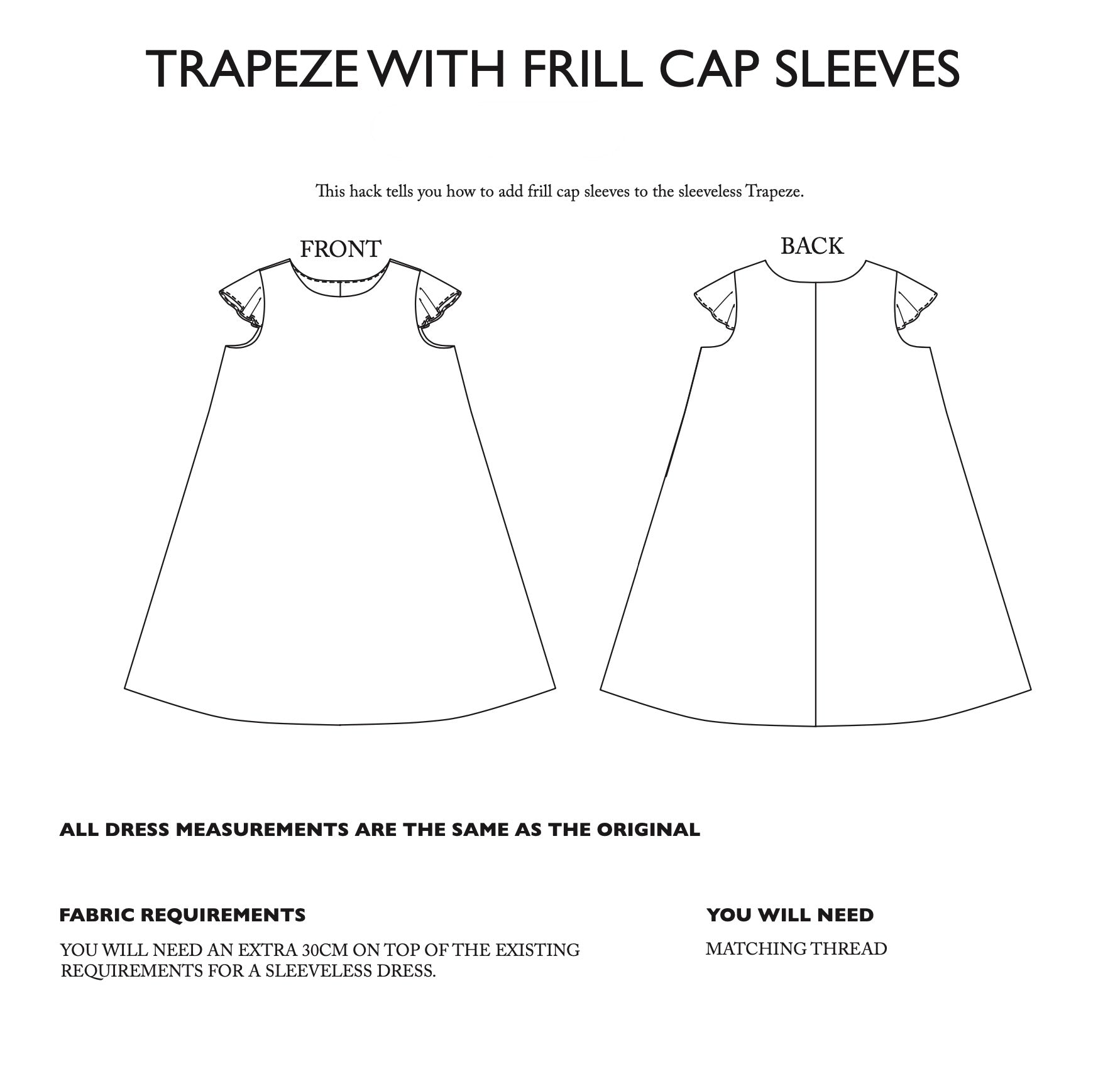 Merchant & Mills Trapeze Pattern Additions PDF
