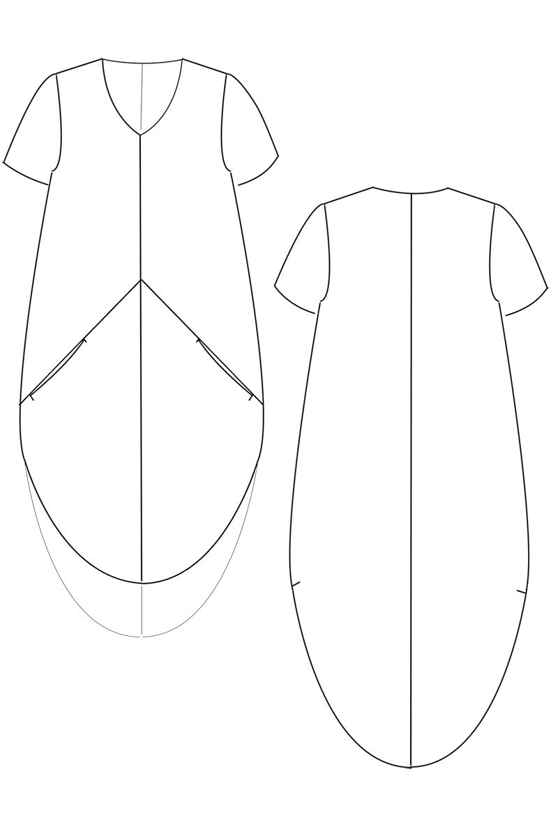 Schnittchen Patterns Trine Cocoon Dress