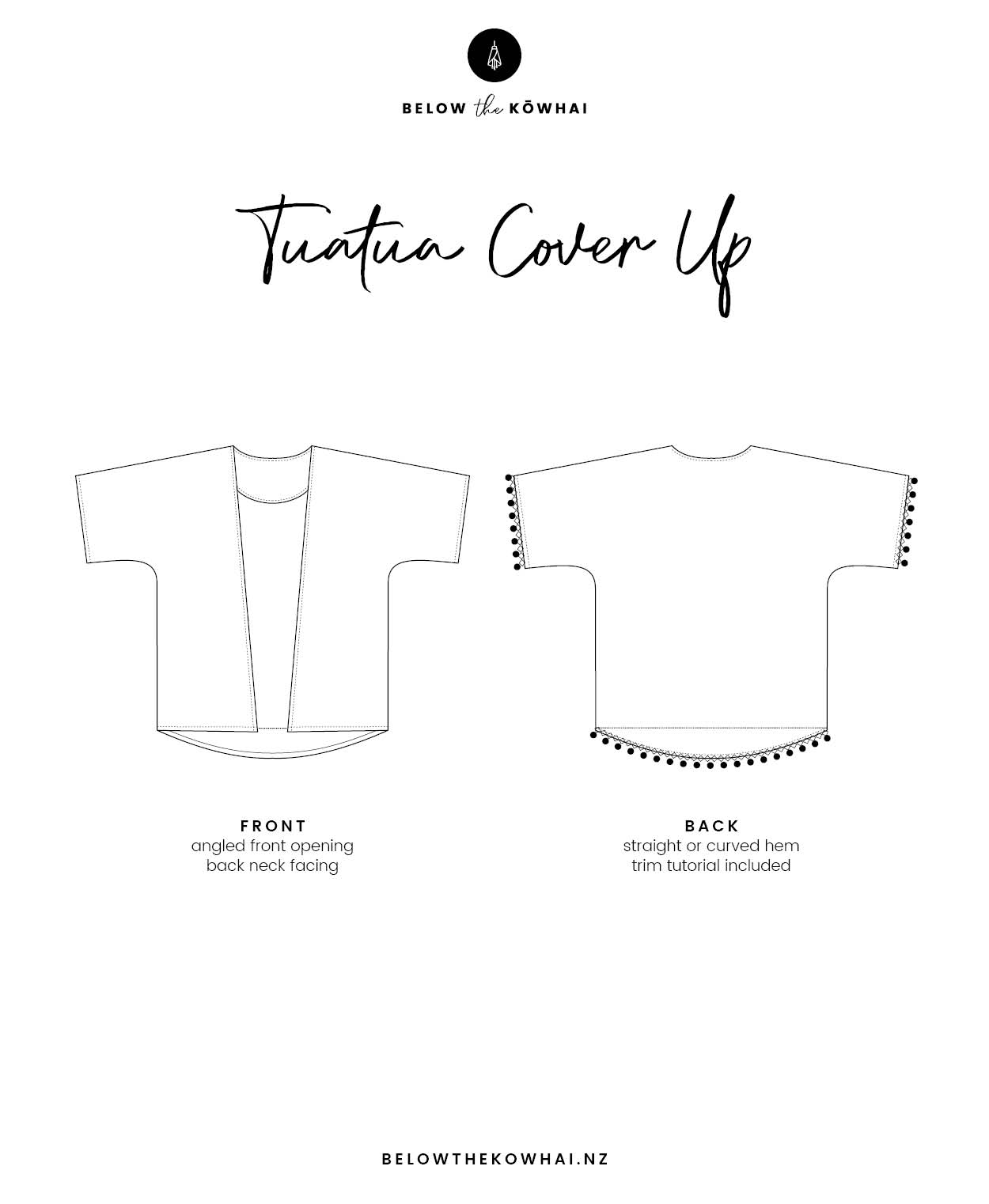 Below the Kōwhai Baby/Child/Teen Tuatua Cover Up