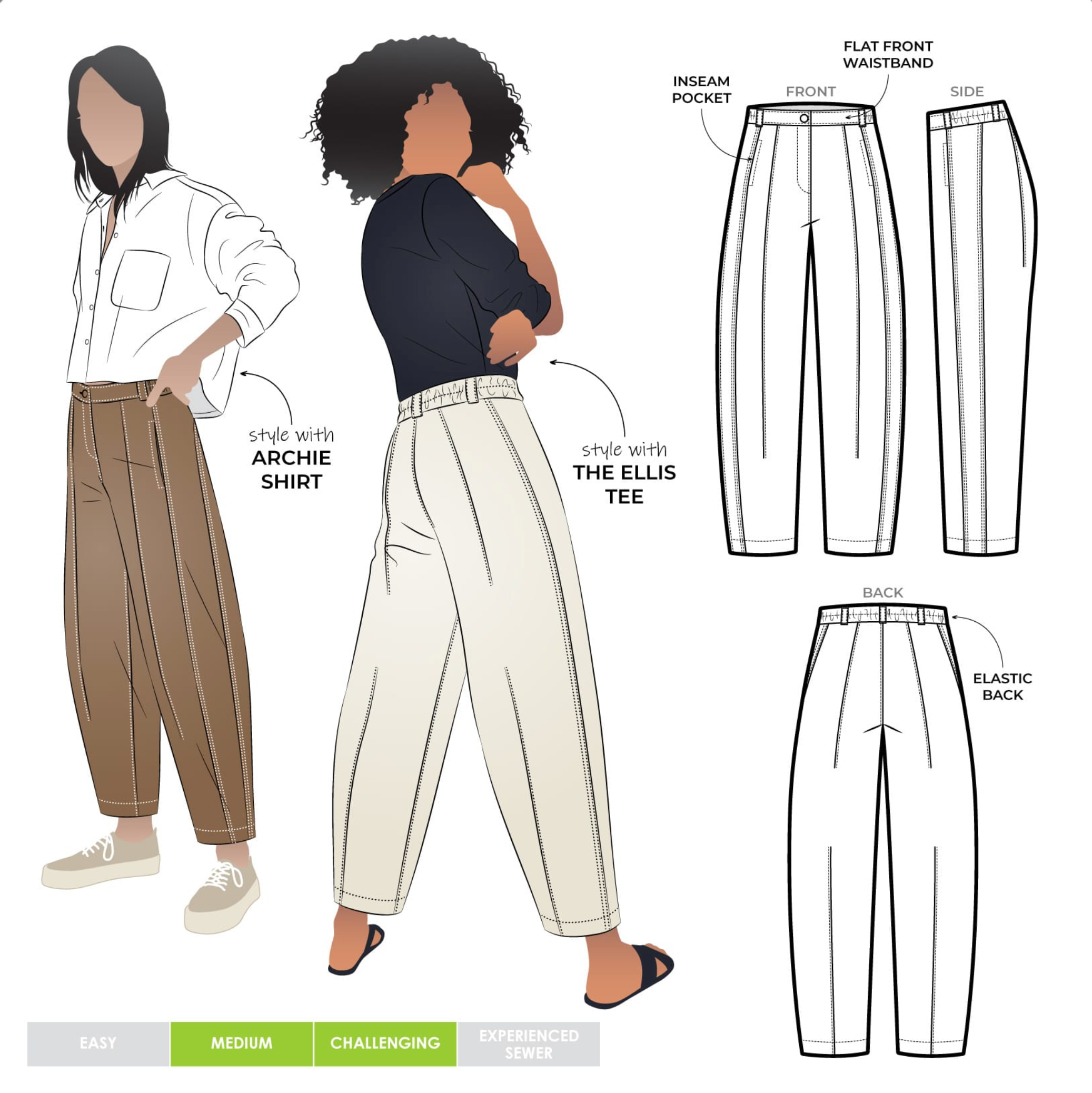 Style Arc Twig Woven Pant