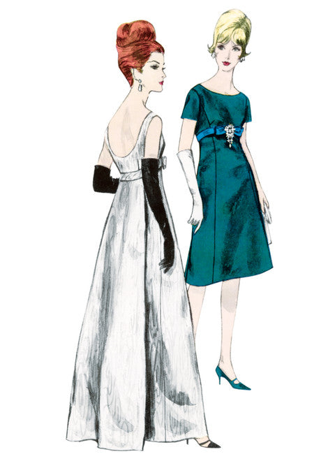 size 32 evening dresses Vogue Vintage Evening Dress V1965 – The Fold Line