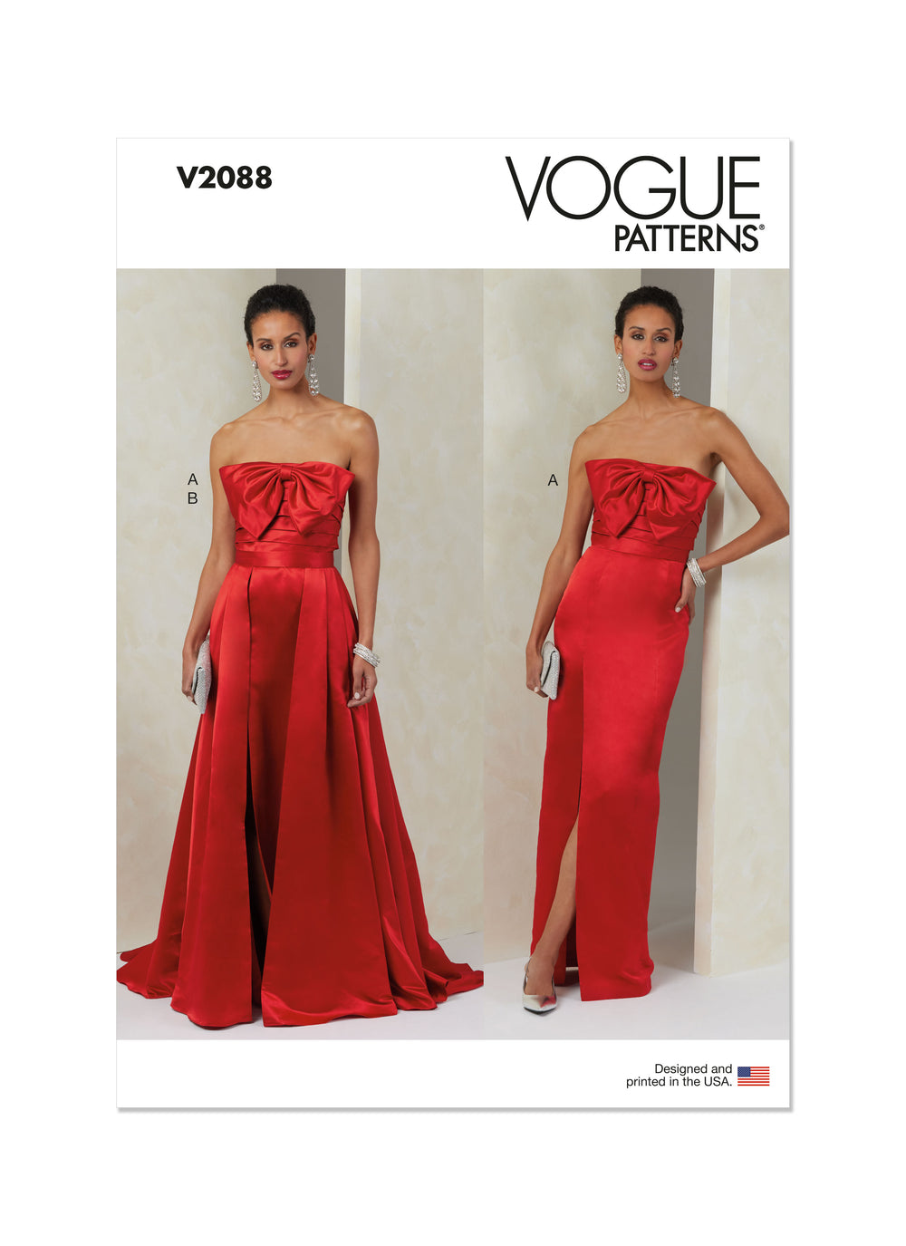 Vogue Dress and Overskirt V2088