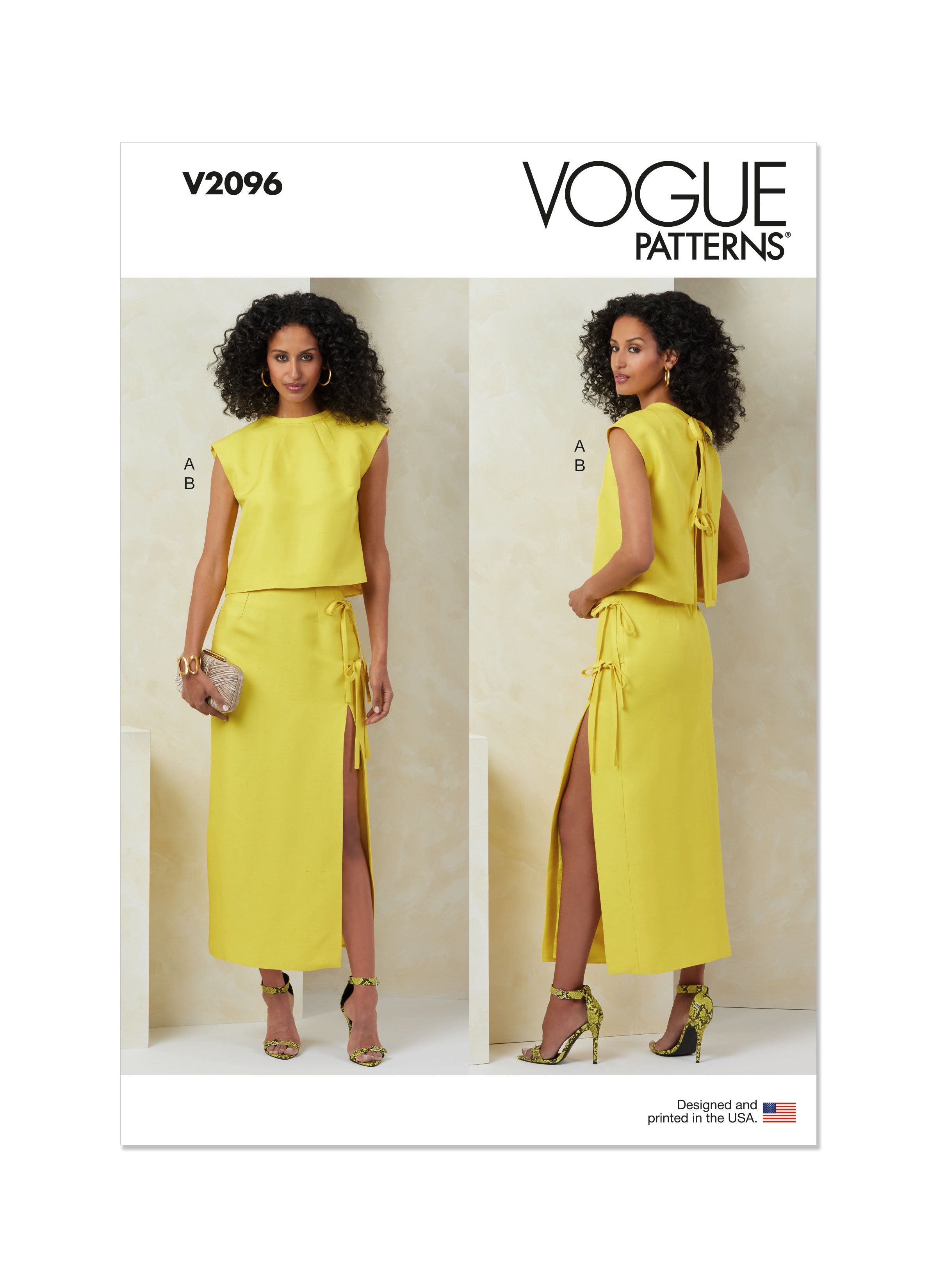 Vogue Top and Skirt V2096
