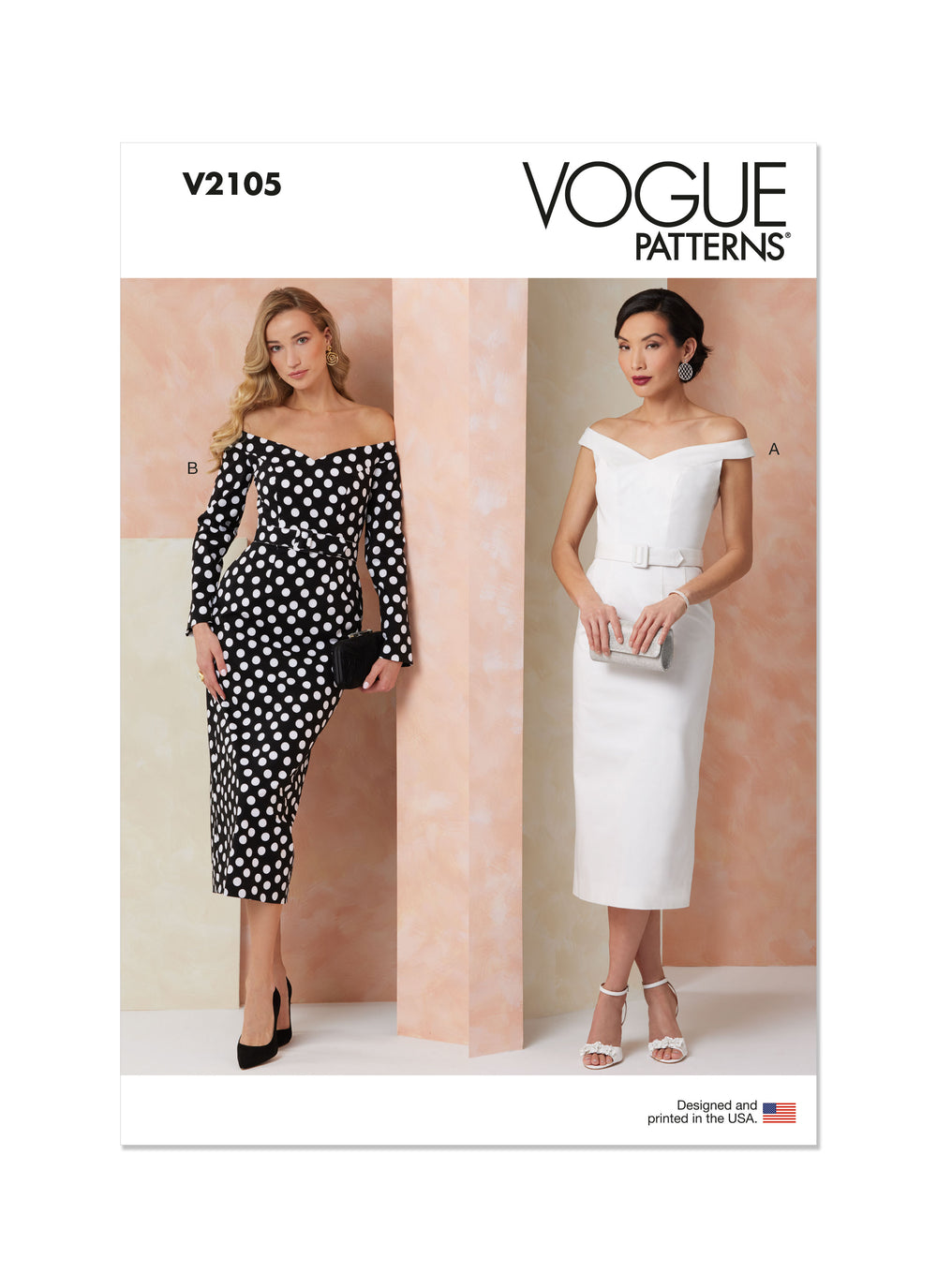 Vogue Dress and Belt V2105