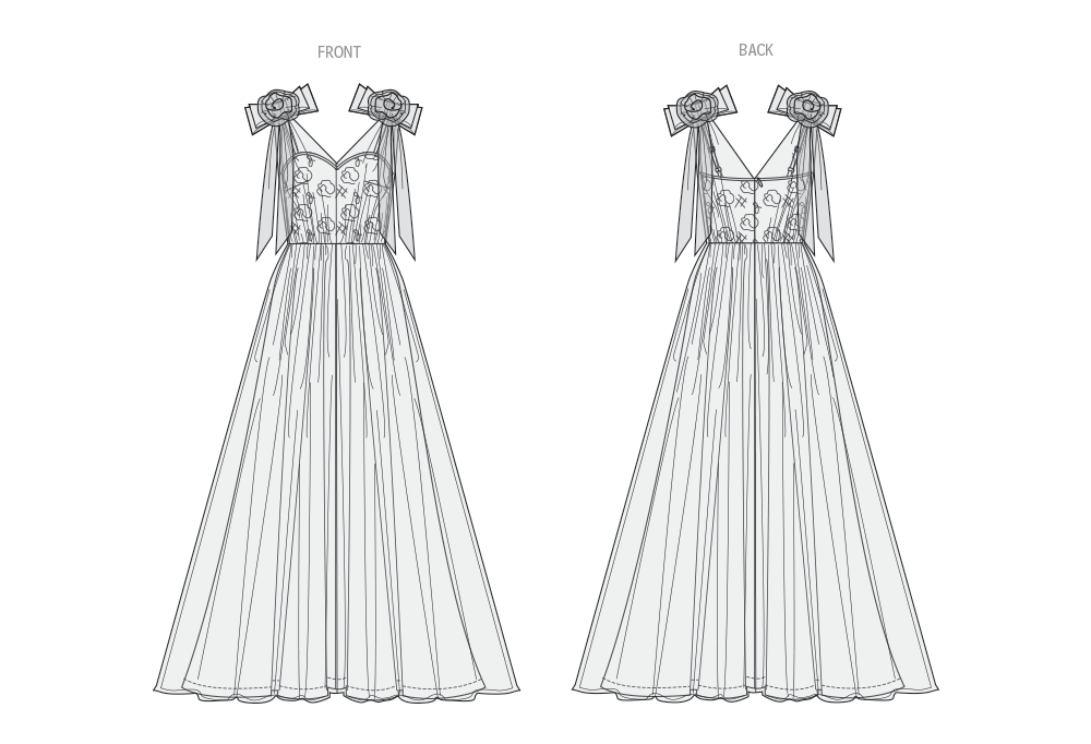 Vogue Gown by Badgley Mischka V2108