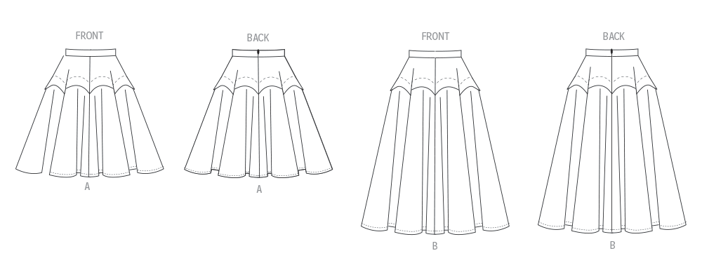 Vogue Skirt V2116
