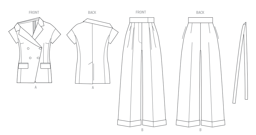 Vogue Jacket and Trousers V2117