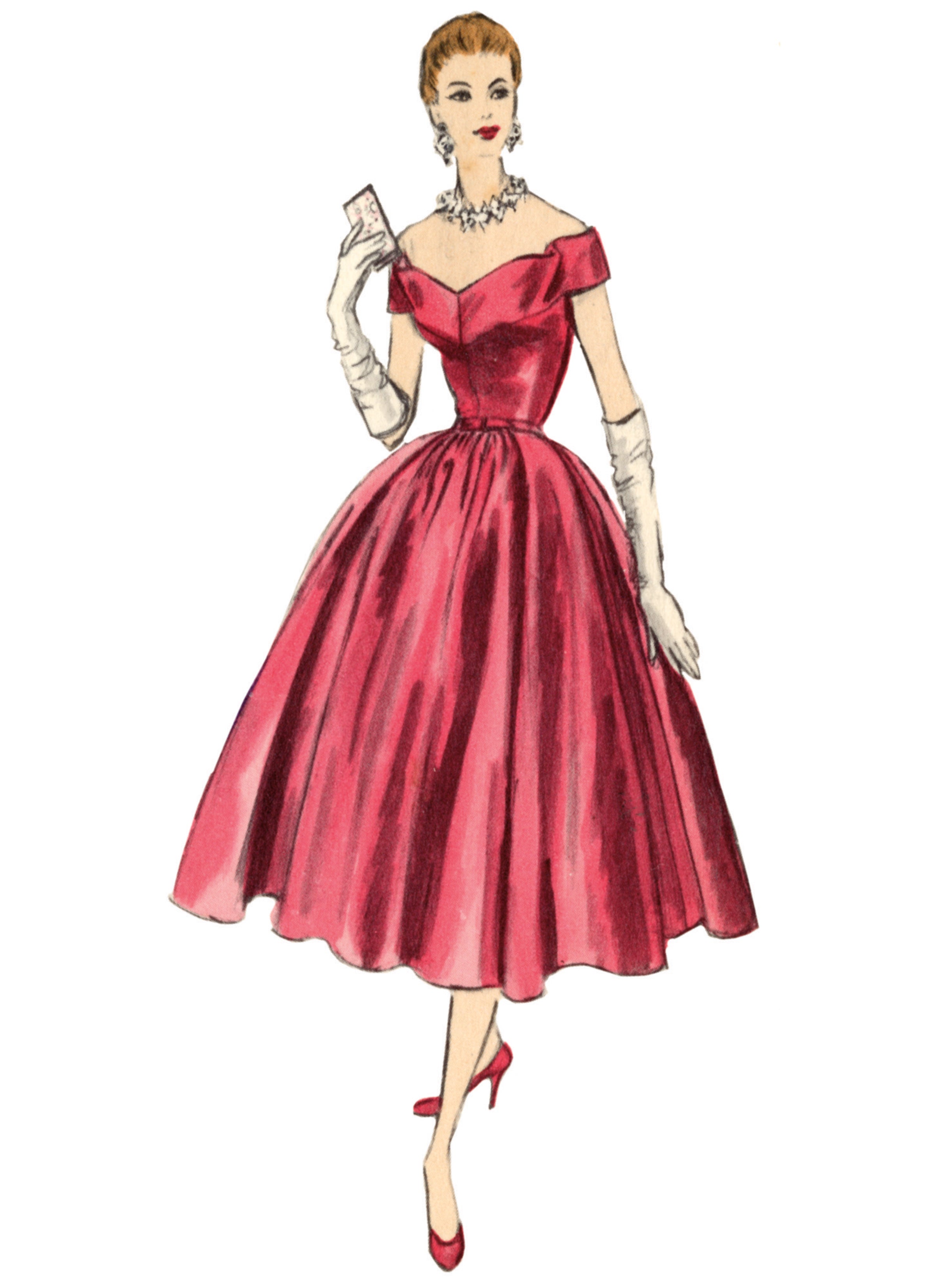 Vogue Evening Dress V2123