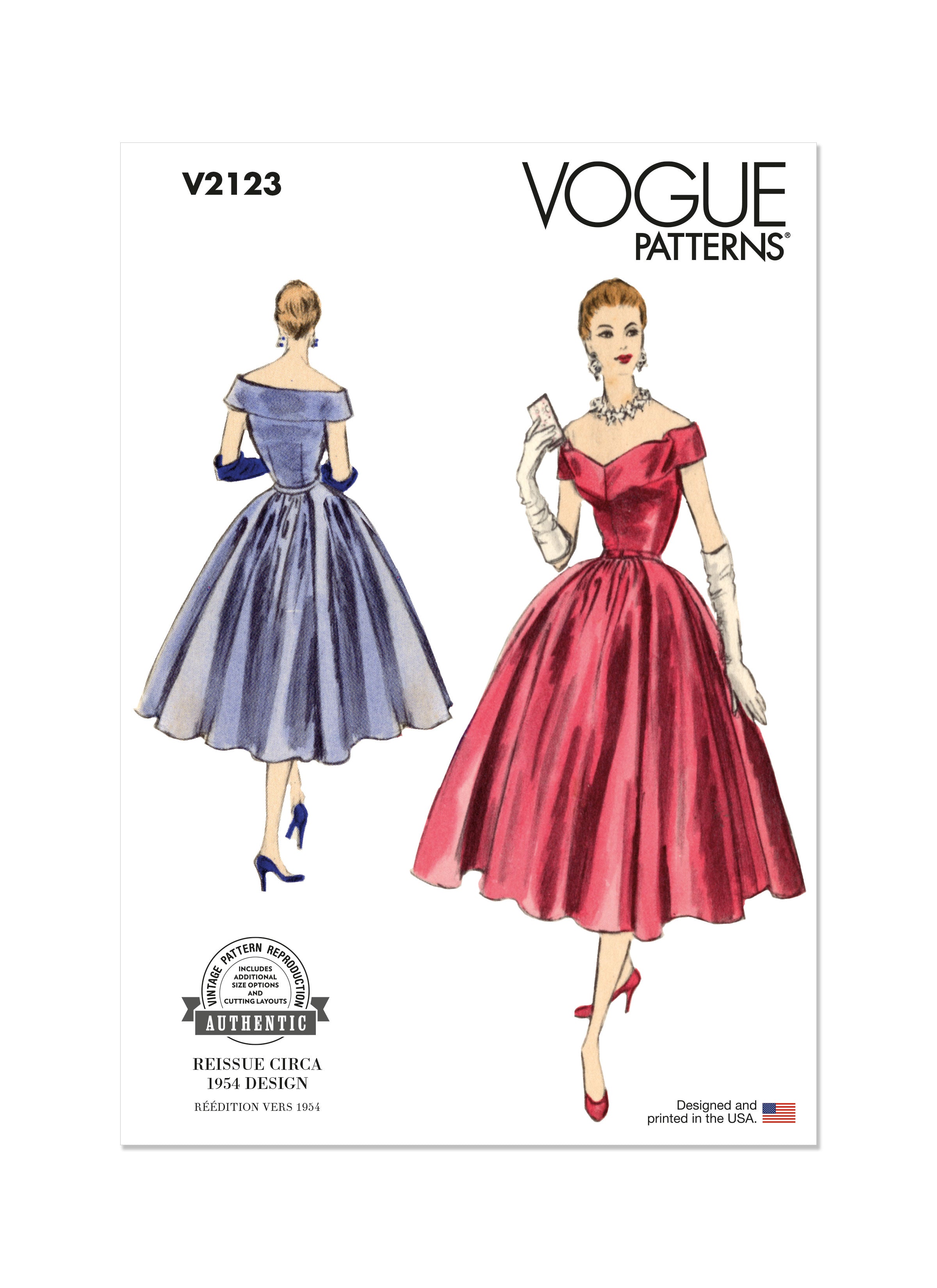 Vogue Evening Dress V2123