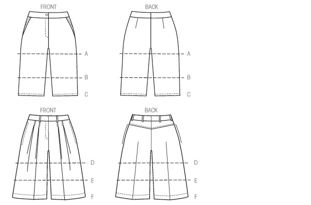 Vogue Shorts V9008