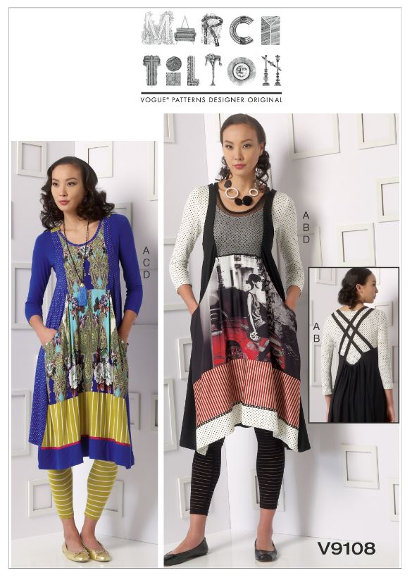Vogue Top, Dress & Leggings V9108