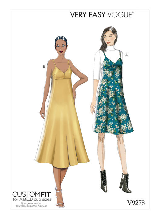 Vogue Slip-Style Dress V9278