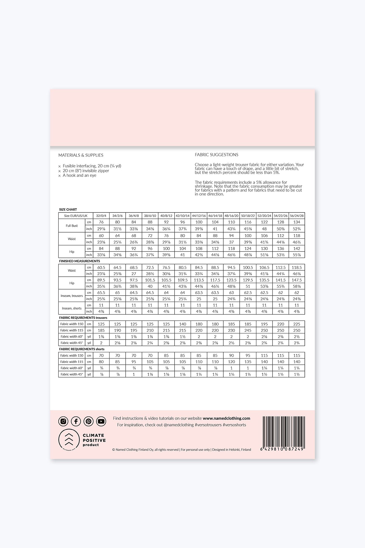 Named Verso Trousers and Shorts