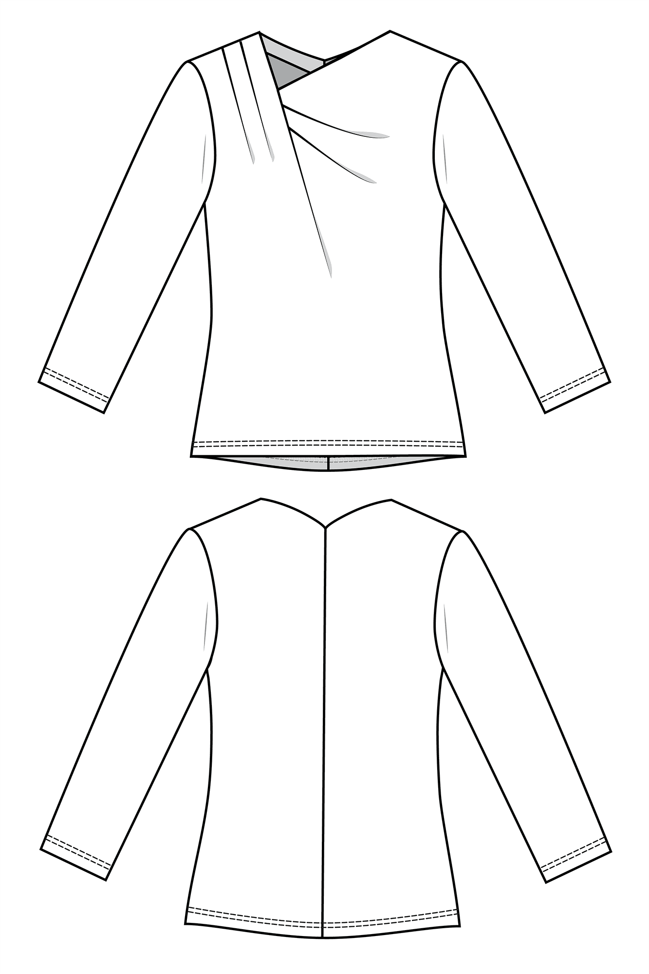 Forget-me-not Patterns Viola Top