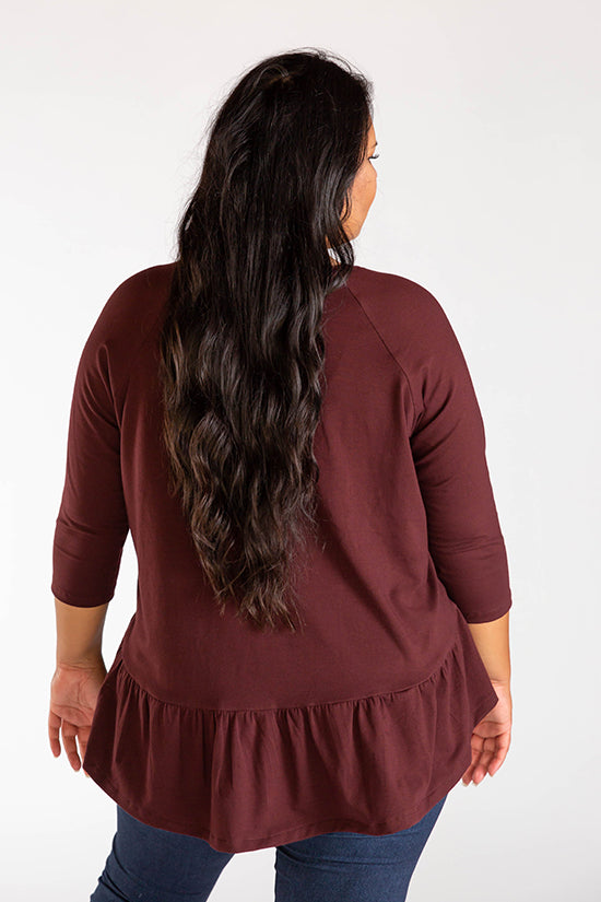 Chalk and Notch Waterfall Raglan Top & Dress