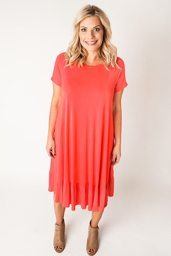 Chalk and Notch Waterfall Raglan Top & Dress