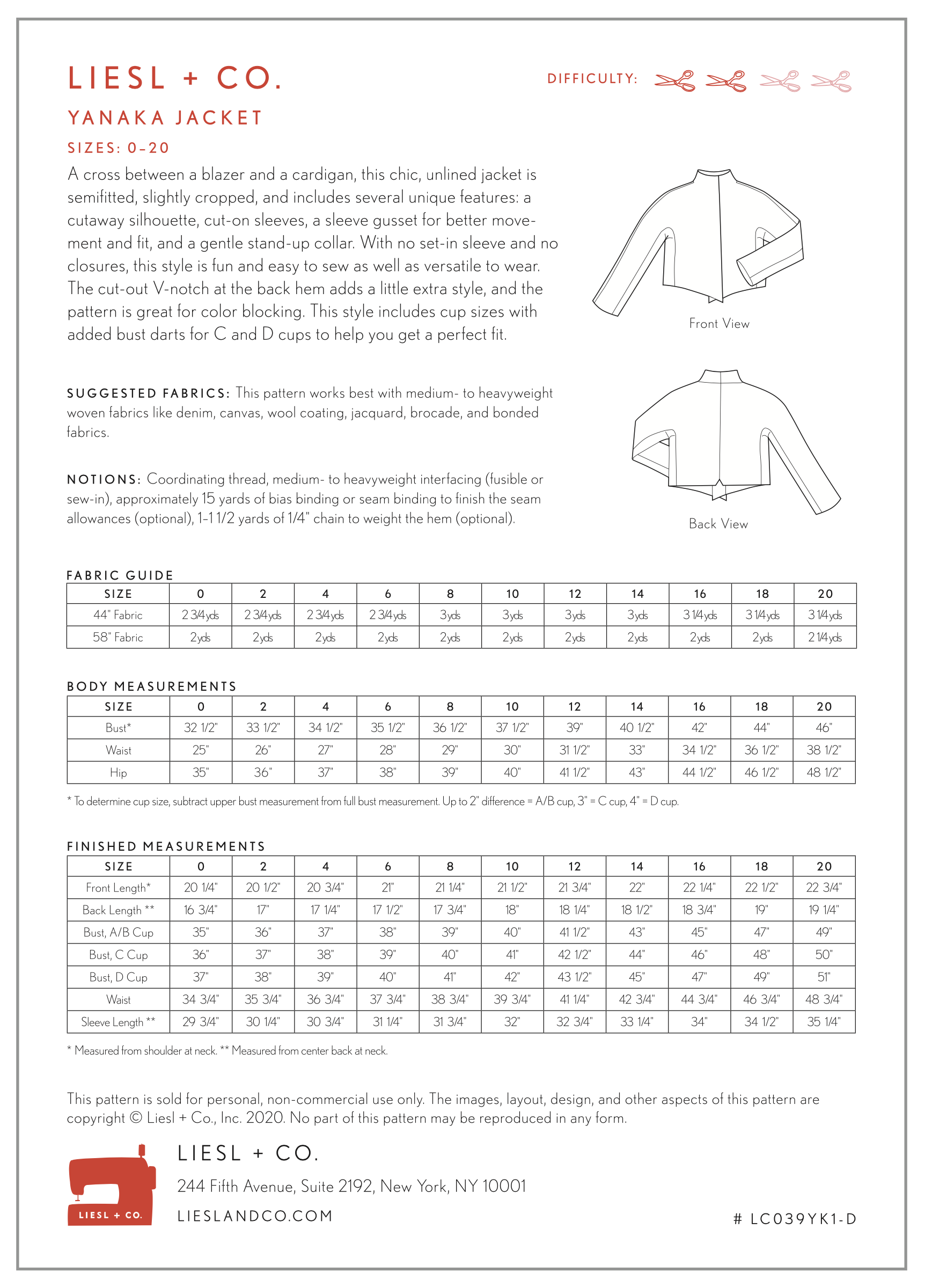 Liesl + Co Yanaka Jacket