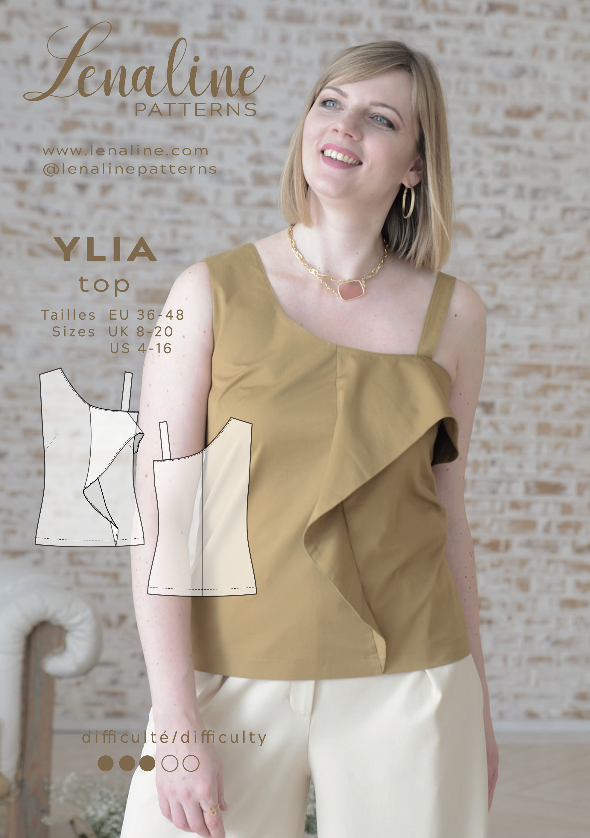 Lenaline Patterns Ylia Top