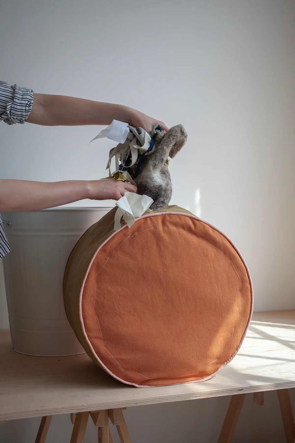 Modern Sewing Co. Zero Waste Pouffe